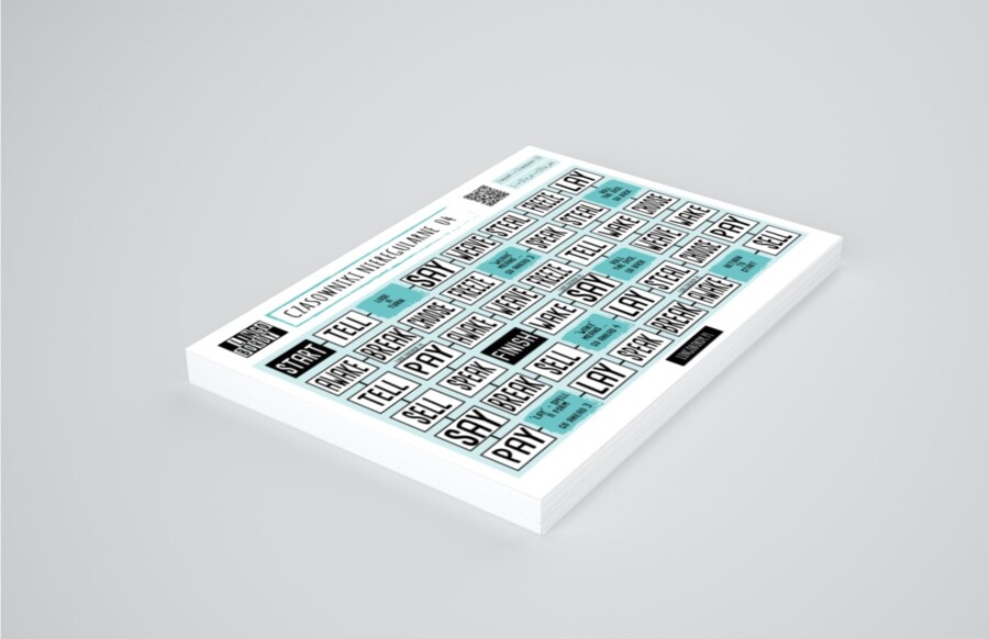 CZASOWNIKI NIEREGULARNE 04 – gra planszowa