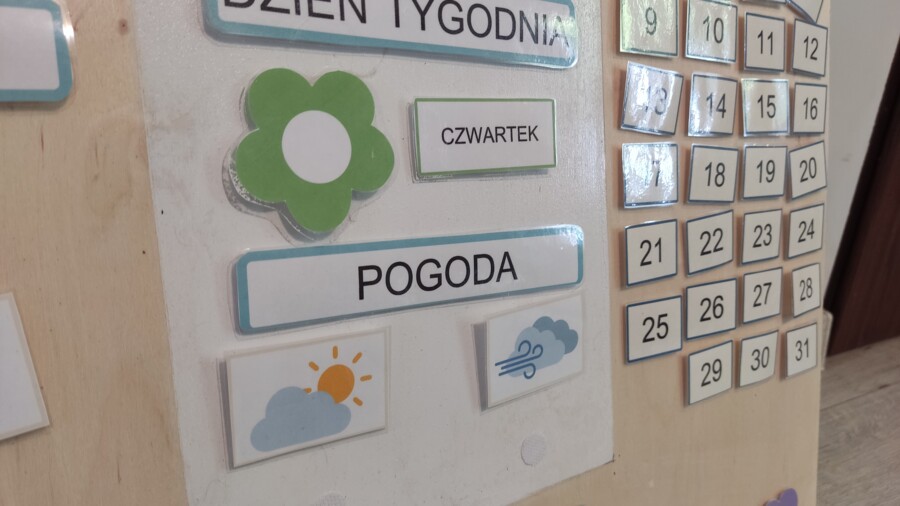 Kalendarz do przedszkola lub szkoły