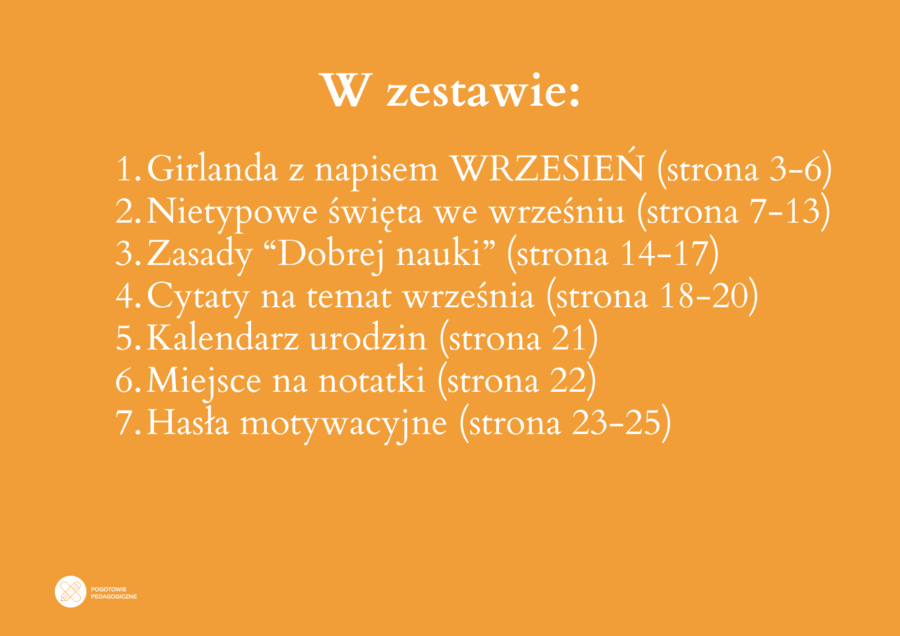Gazetka klasowa na rozpoczęcie roku szkolnego- WRZESIEŃ.