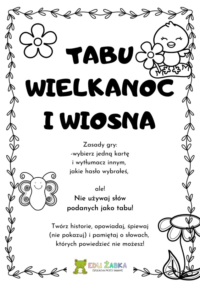 Gra Tabu - Wielkanoc i wiosna