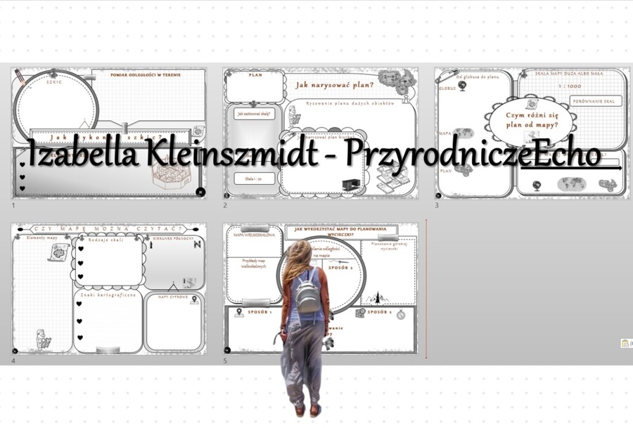 Zestaw kart pracy do działu „Korzystamy z mapy”. Karty pracy wykonane w power point – można edytować. Przyroda 4, na podstawie wydawnictwa WSiP