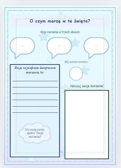 Projekt „Moje marzenie świąteczne” – mini książeczka