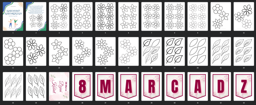 Dzień Kobiet, Dzień Mężczyzn - materiały na gazetkę - "Nasze mocne strony"