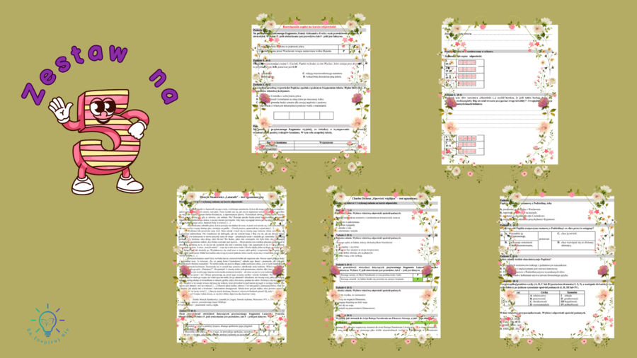 Zadania egzaminacyjne z lektur CKE