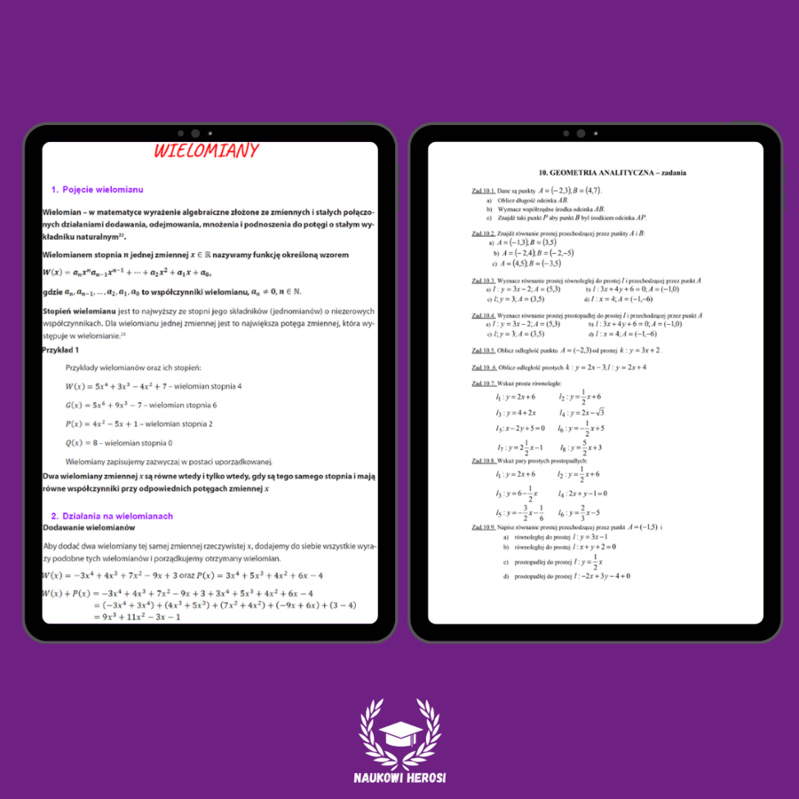 Notatki maturalne - Matematyka P+R