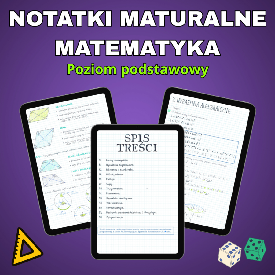 Notatki maturalne z matematyki 2027 - Podstawa