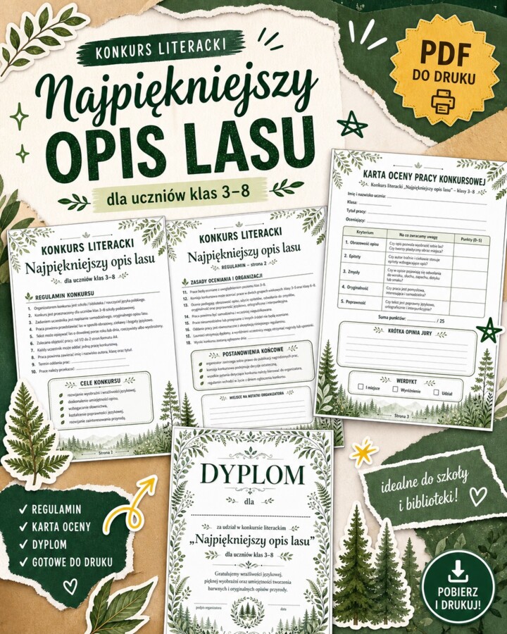 Konkurs. Najpiękniejszy opis lasu
