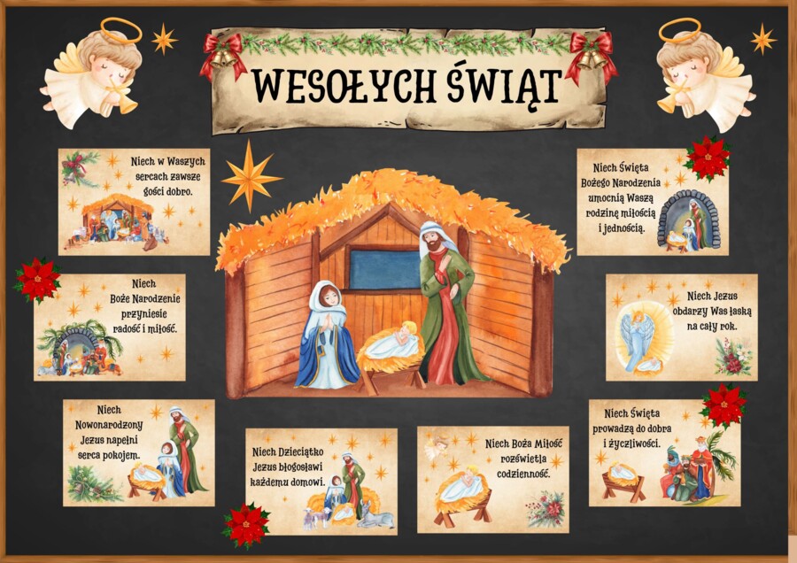 BOŻE NARODZENIE - zestaw materiałów (GRAFIKA XXL)