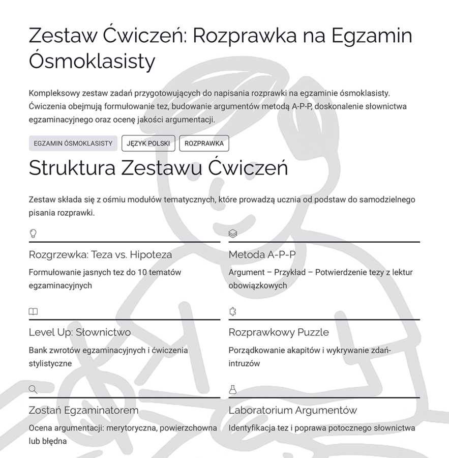 Rozprawka - Język Polski - Egzamin Ósmoklasisty
