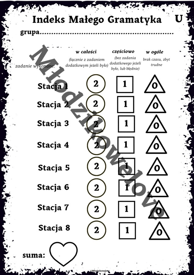Powtórki nie muszą być nudne- stacje zadaniowe gramatyka