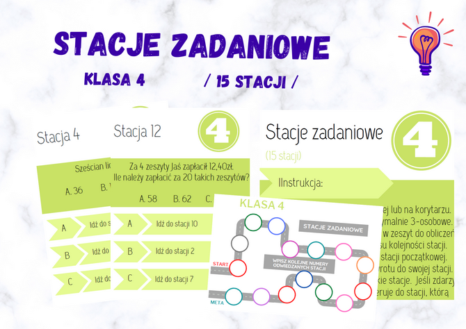 Stacje zadaniowe - klasa 4
