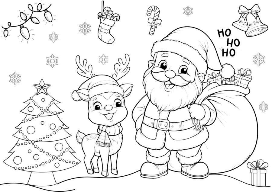 Mikołaj - kolorowanka xxl (pdf)