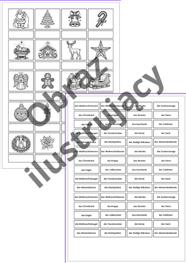 Świąteczna kolorowanka i wycinanka
