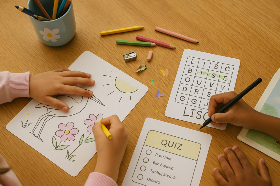 Karta pracy „Oznaki wiosny”