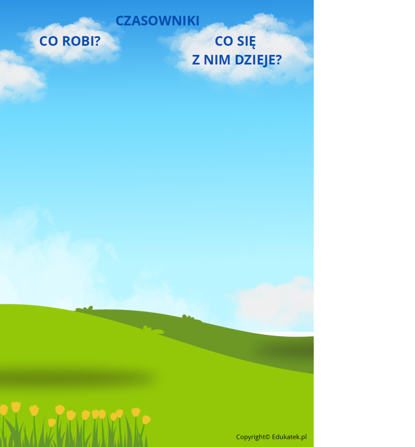 Gramatyczne zabawy na łące – utrwalanie gramatyki