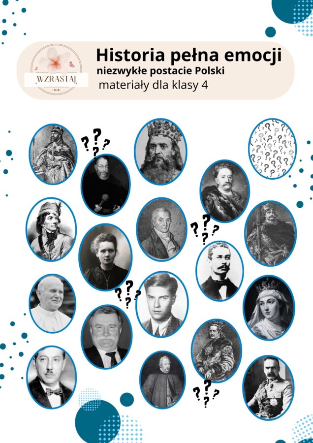 Historia pełnego emocji- niezwykłe postacie klasa 4