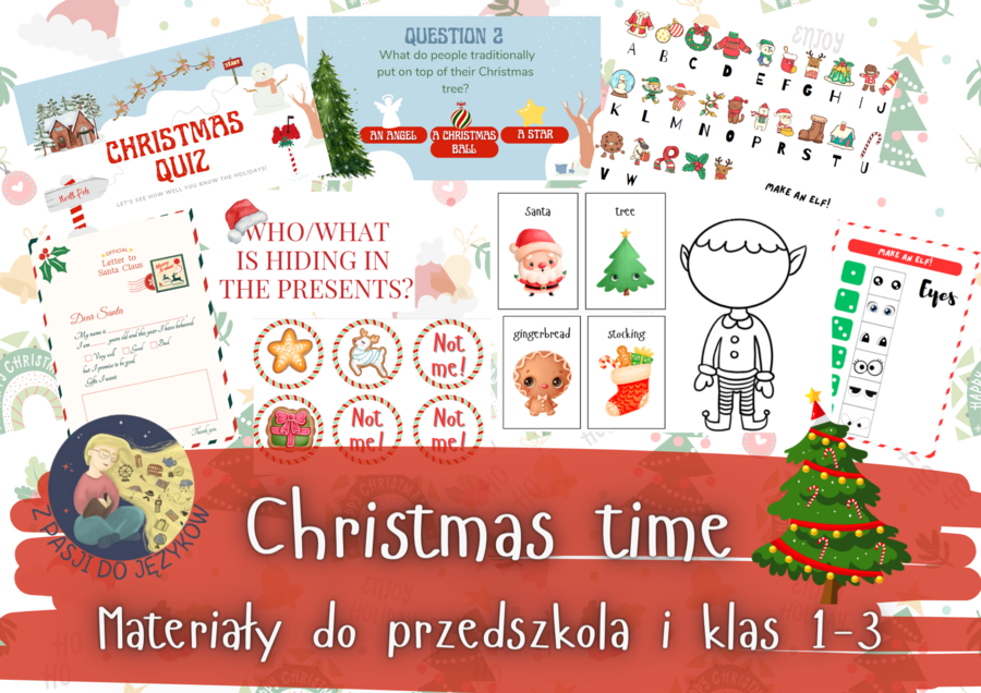 Christmas time! Materiały edukacyjne święta język angielski przedszkole i klasy 1-3