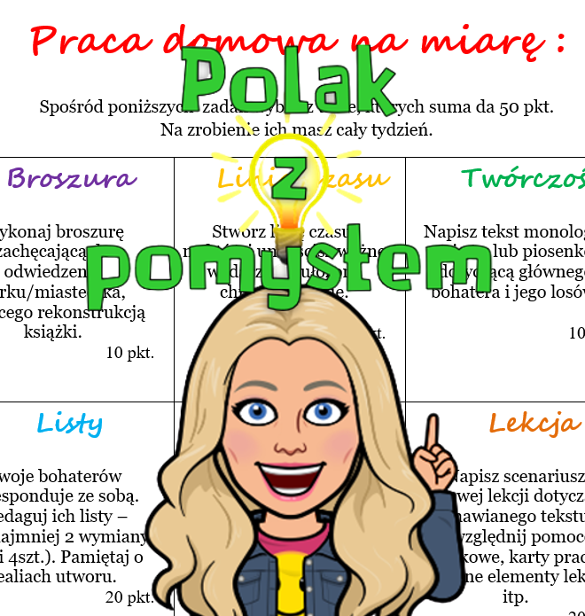 Praca domowa na miarę - do lektury