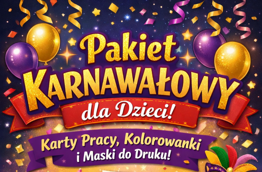 Wielki Pakiet Karnawałowy – gotowe materiały do druku!