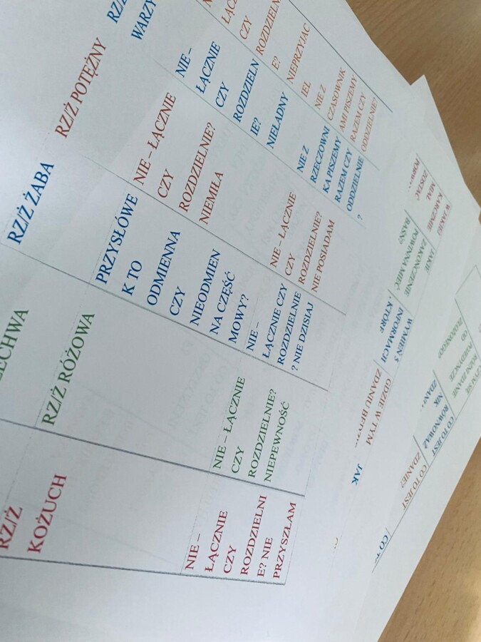 Gra dydaktyczna 1 z 10 z języka polskiego w klasie IV, prawie 100 pytań!