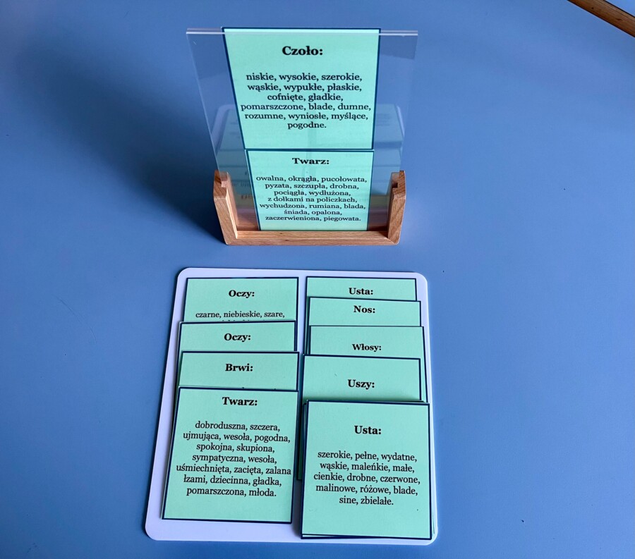 Opis postaci - słownictwo