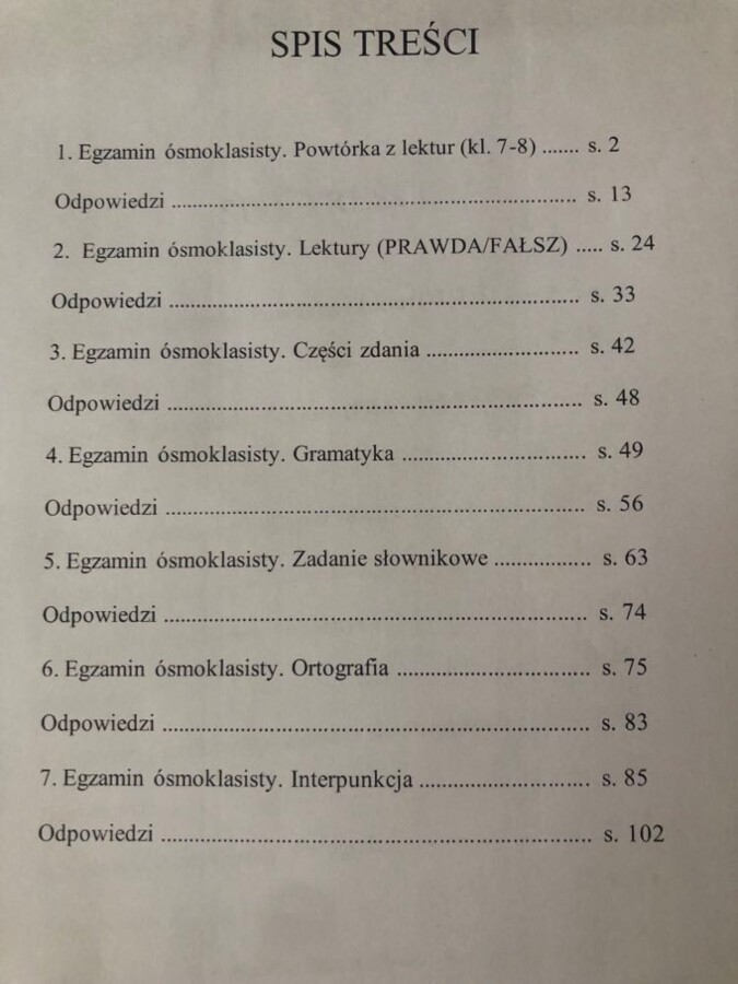 Egzamin ósmoklasisty. Pakiet