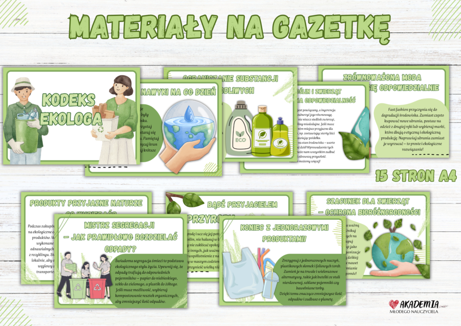 MATERIAŁY NA GAZETKE - KODEKS EKOLOGA