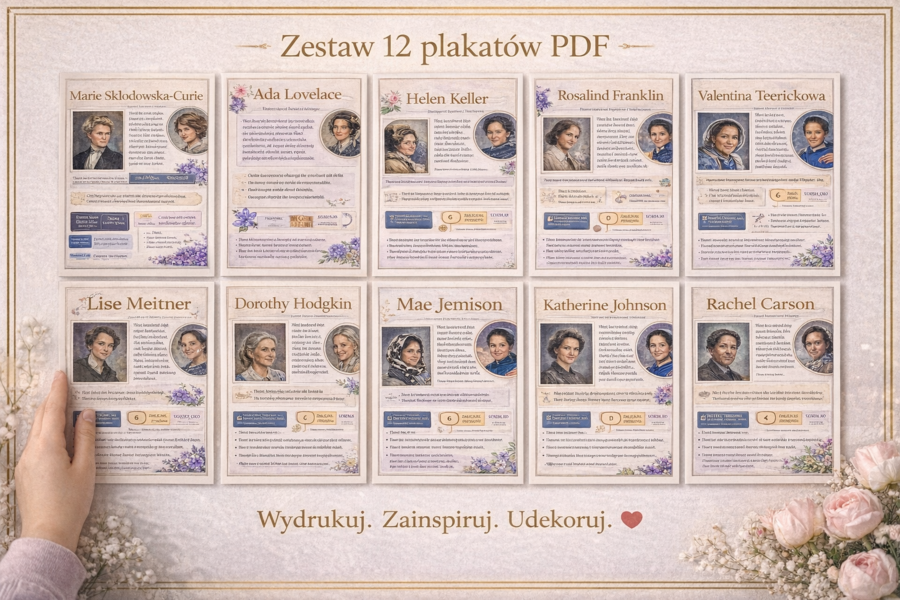 Dzień Kobiet – plakaty inspirujące kobiety nauki