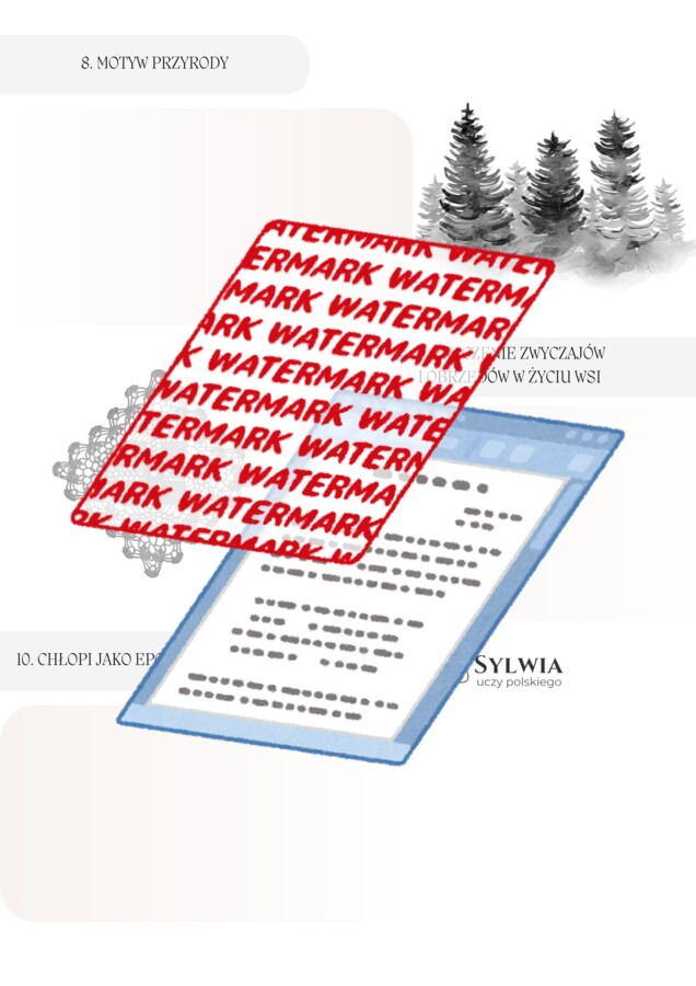 📒Notatnik maturalny „Chłopi" Władysław Reymont