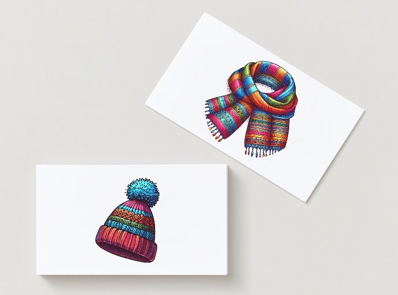 Gimnastyka języka: słownictwo związane z prezentami. Ilustracje przedmiotów (flashcards). Słowa kluczowe.