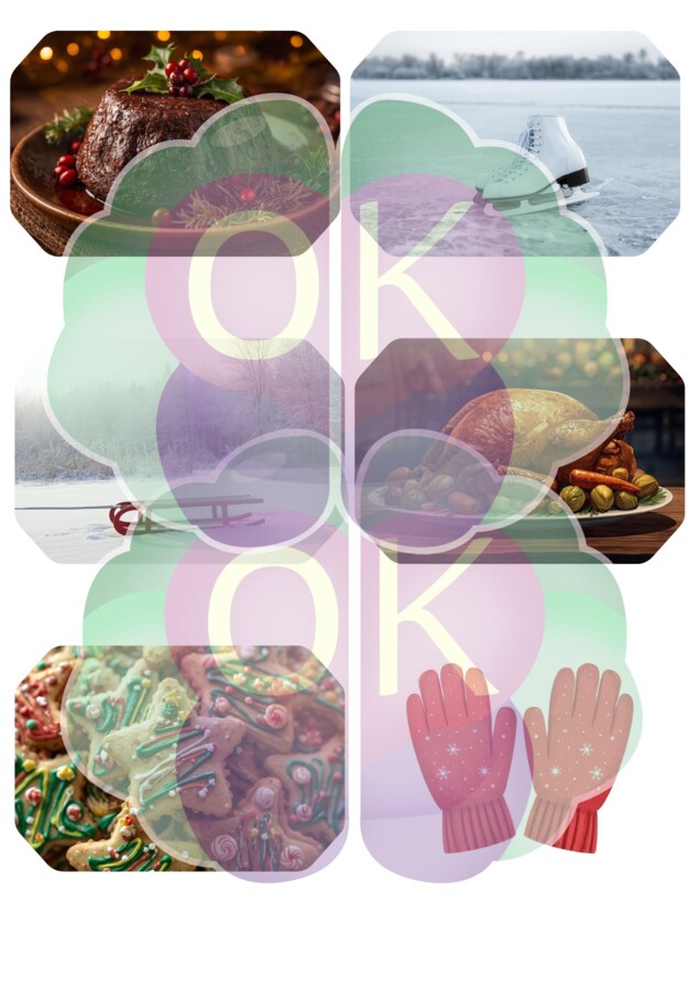 🎄 Christmas Fun Flashcards – zestaw kart obrazkowych z 8 grami językowymi! (Poziom Kids / A1–A2)świąteczne gry językowe, angielski dla dzieci, karty obrazkowe, flashcards, zabawy świąteczne, nauka przez zabawę, A1 A2, gry komunikacyjne, memory, Piotruś, 