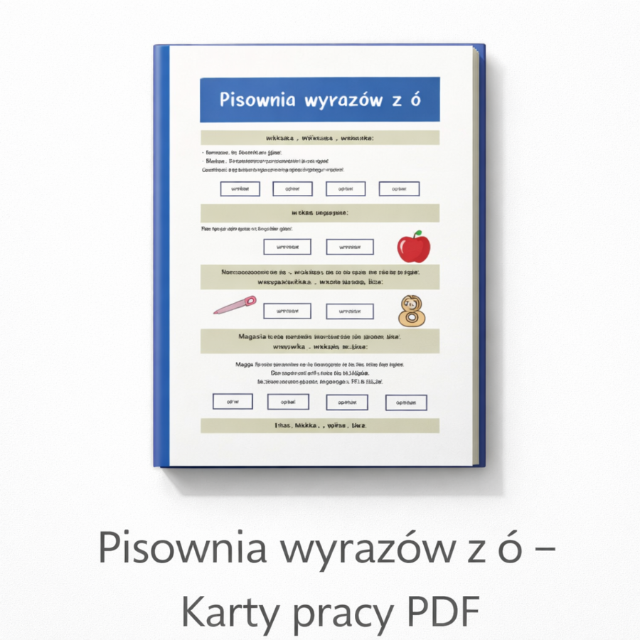 PISOWNIA WYRAZÓW Z "Ó" [Karta pracy, sprawdzian}