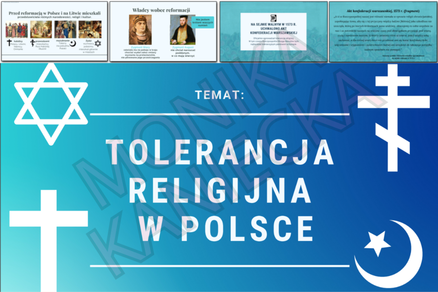 Tolerancja religijna w Polsce - prezentacja historia klasa 6