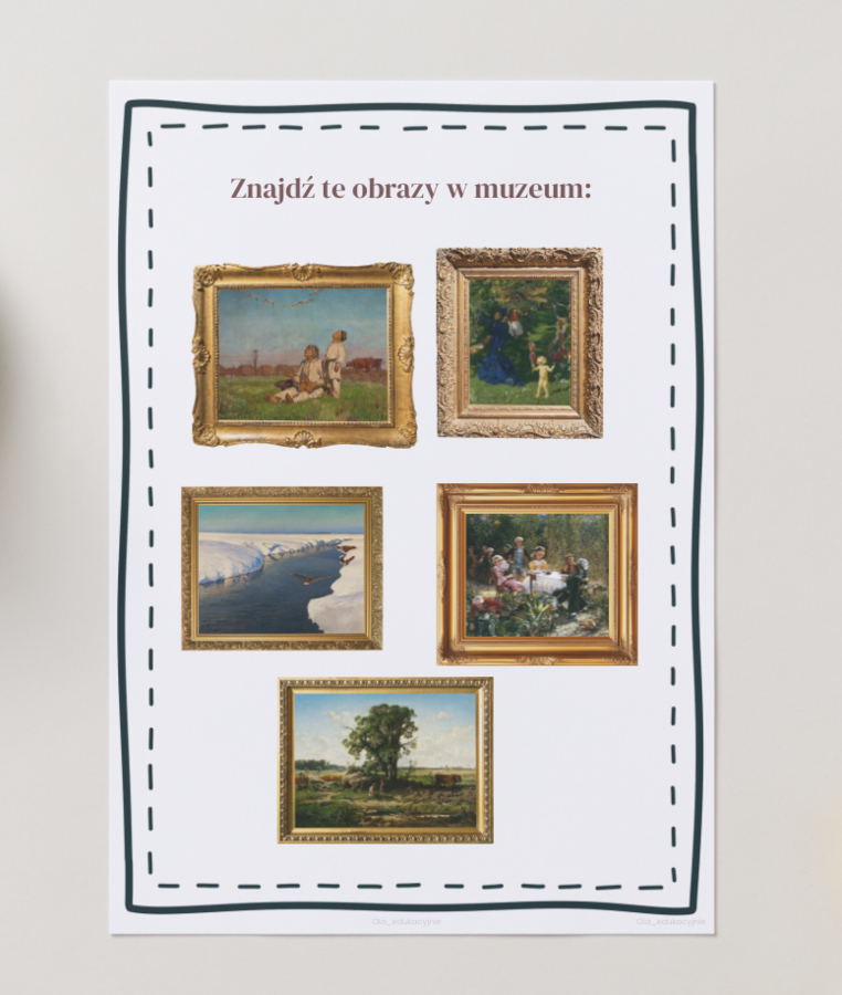 Aktywne zwiedzanie muzeum – karty pracy do Muzeum Narodowego w Warszawie