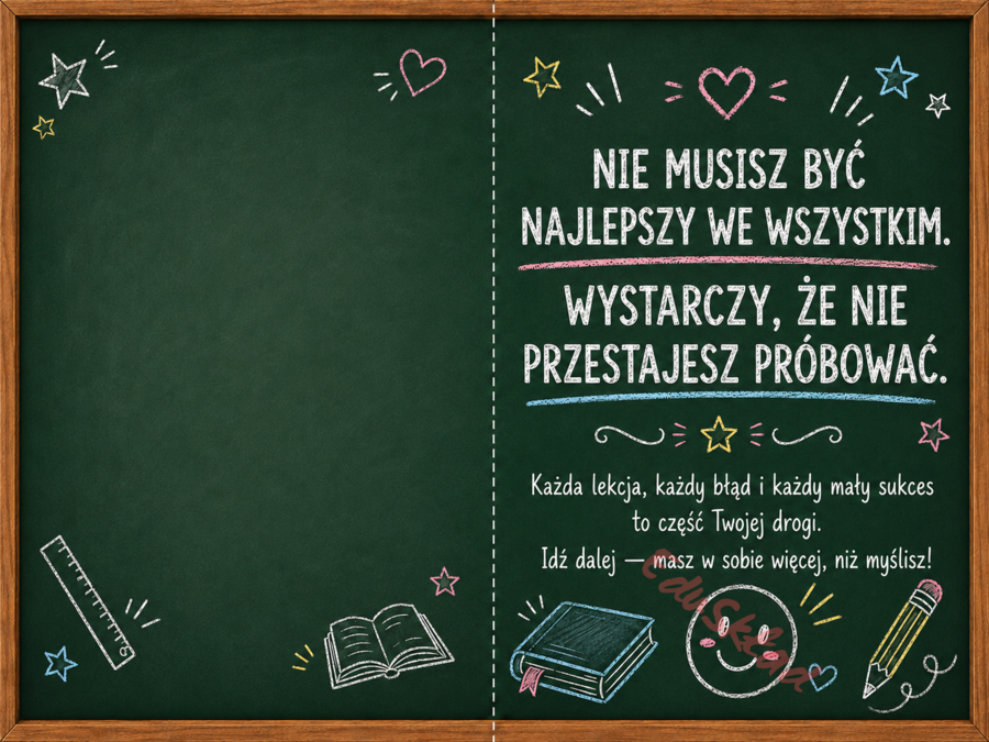 Wkładki motywacyjne do świadectwa – pozytywne słowa na zakończenie roku
