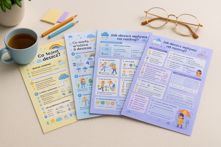 Artykuł edukacyjny: "Dlaczego deszczowa pogoda nie sprzyja zabawom na świeżym powietrzu?"