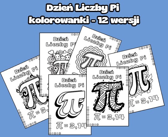 Dzień Liczby Pi - kolorowanki