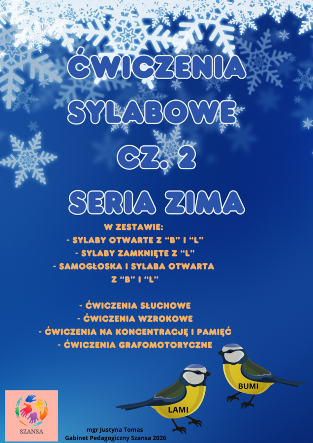 Ćwiczenia sylabowe cz. 2 Seria Zima
