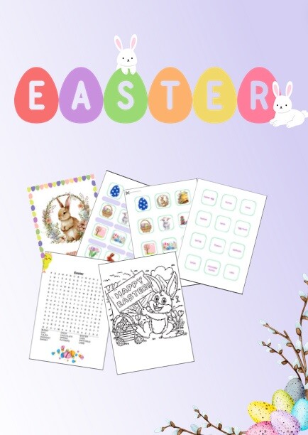Easter - flashcards, activities, coloring pages