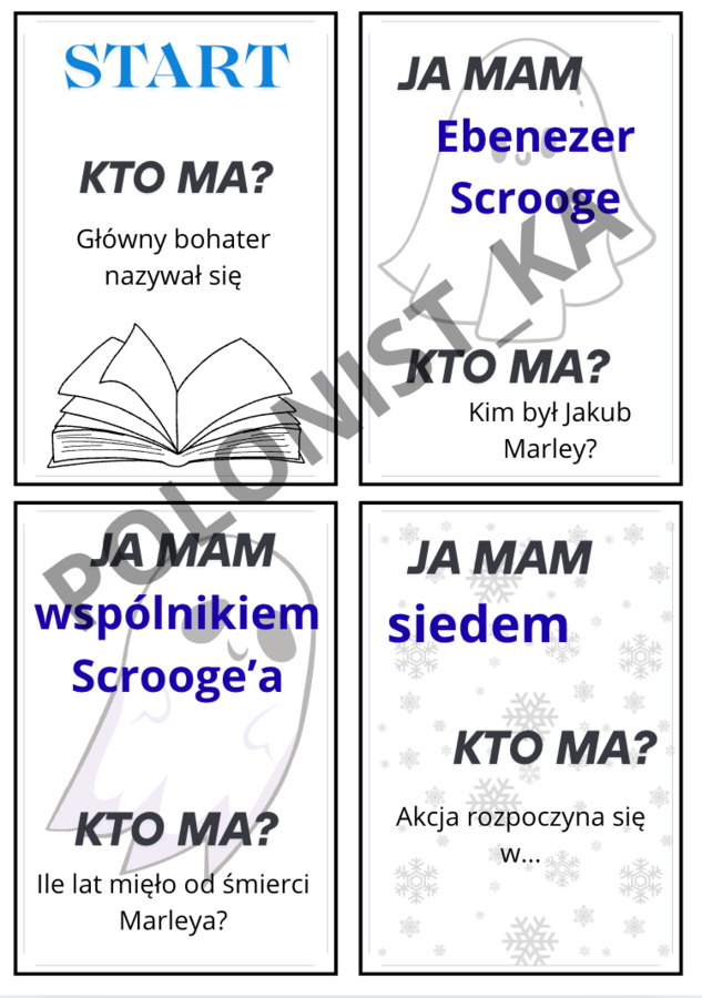 Ja mam... Kto ma... "Opowieść wigilijna" Ch. Dickens