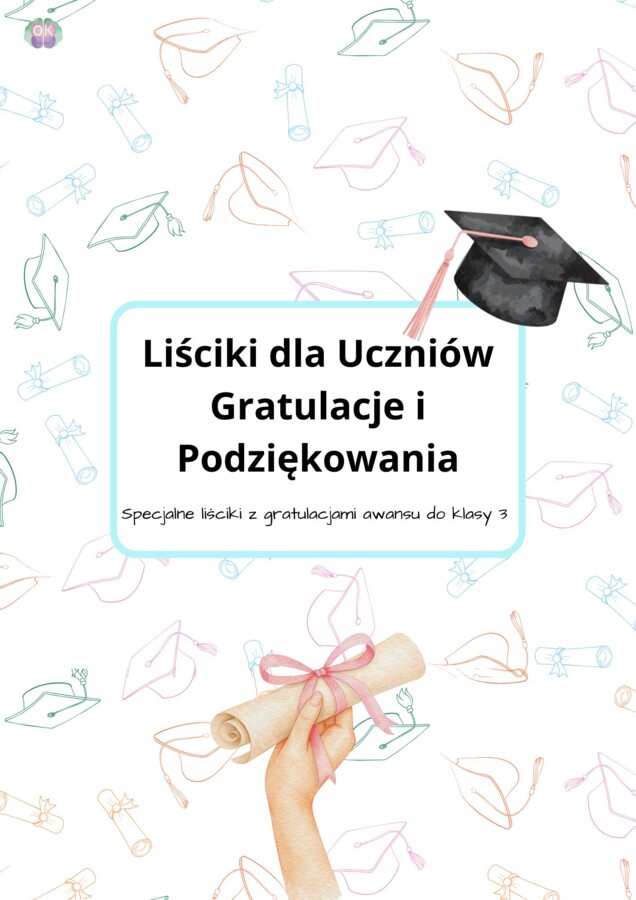 Osobiste Liściki: Gratulacje awansu do klasy 3! (27 stron)