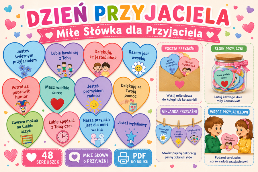 ❤️ Dzień Przyjaciela – Miłe Słówka dla Przyjaciela