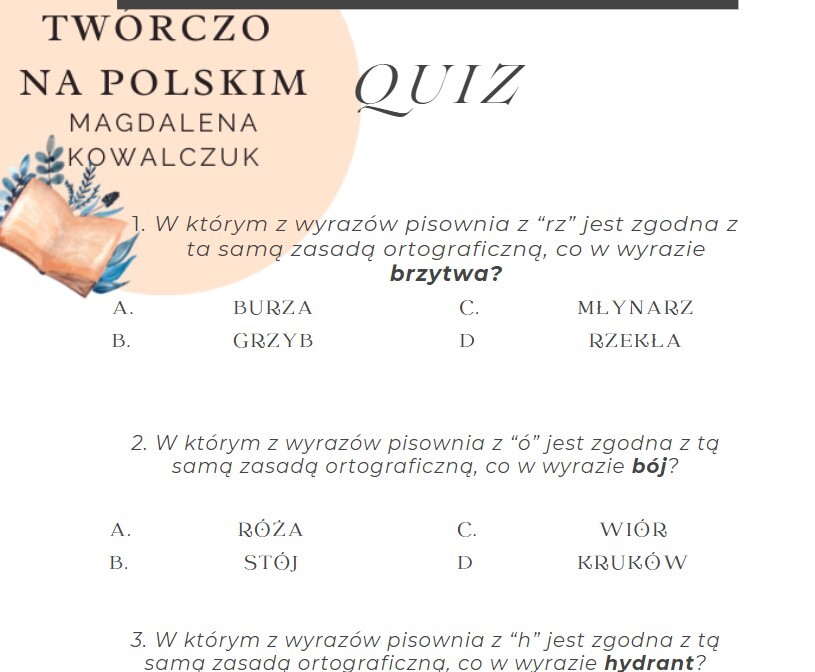 Ortografia i interpunkcja - na chwilę przed egzaminem