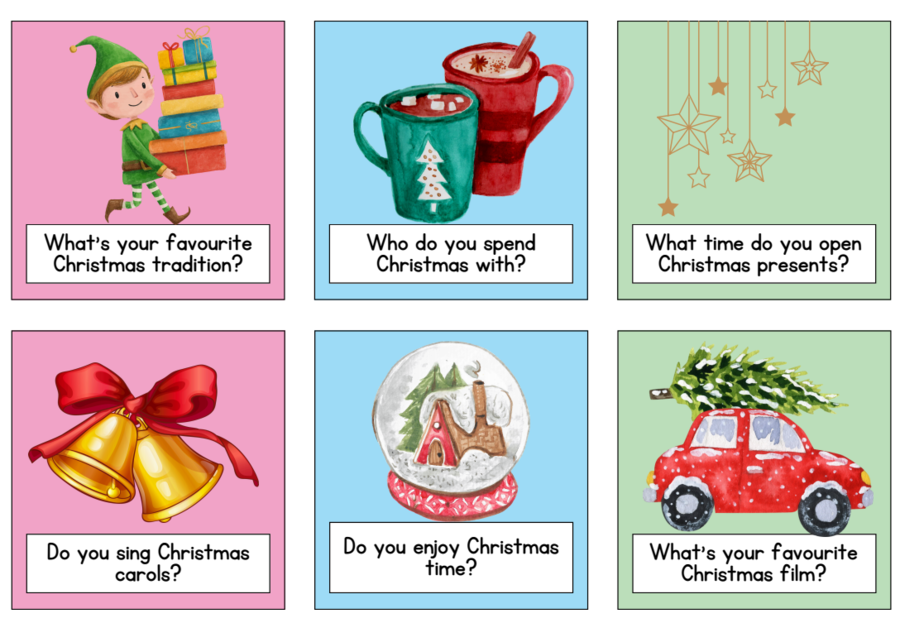 CHRISTMAS CARDS – SPEAKING GAME Rozmowy o Świętach po angielsku!