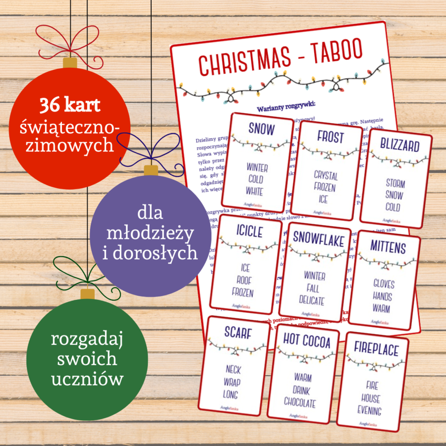 Winter/Christmas - Taboo | Zima, Święta | 36 kart