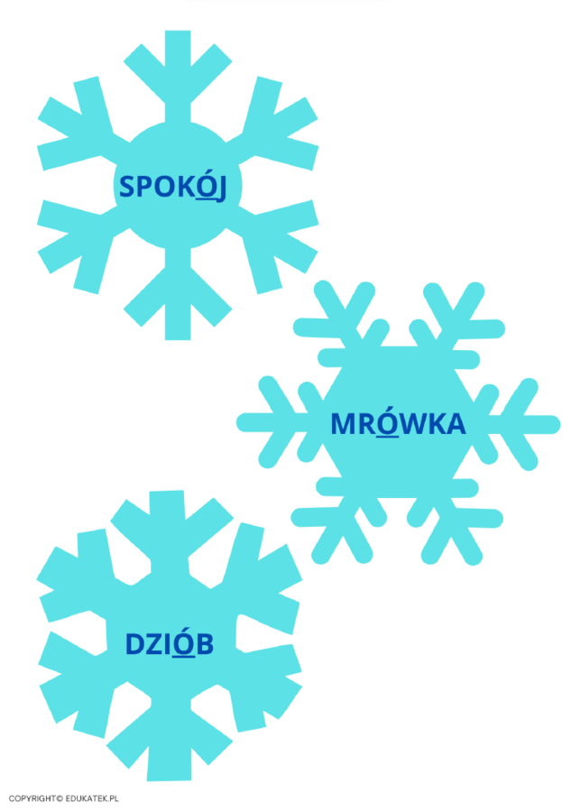Zimowa ortografia - dekoracja