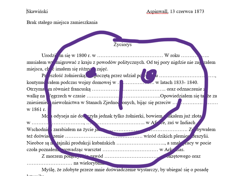 Życiorys Skawińskiego - Latarnik