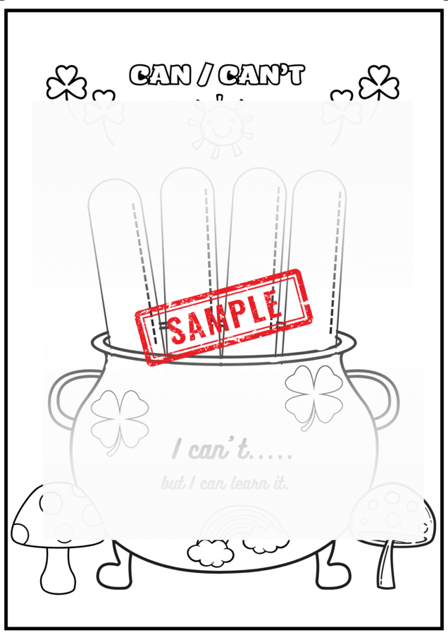 CAN/CAN'T - karta pracy/ wklejka