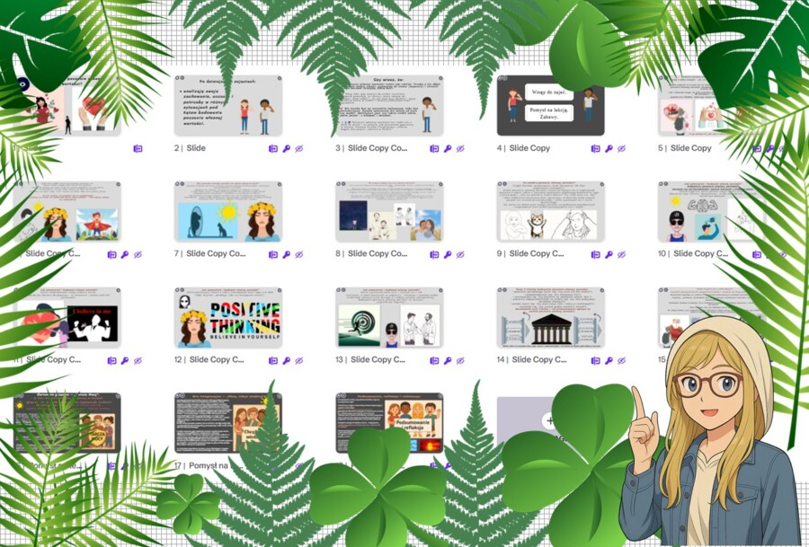 Prezentacja multimedialna w genial.ly „Jak budować poczucie własnej wartości?". Edukacja zdrowotna. Klasa 7. Dział „Nasze zdrowie psychiczne".