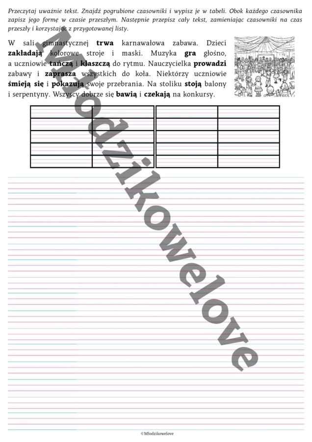 Czasownik w roli głównej- ćwiczenia sprawdzające zrozumienie